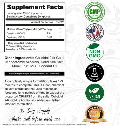 Ormus Gold Oil Drops