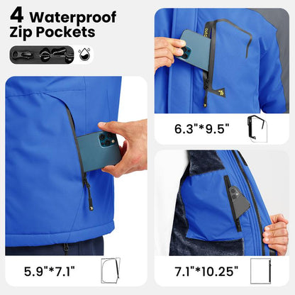Men’s Waterproof Fleece Winter Jacket
