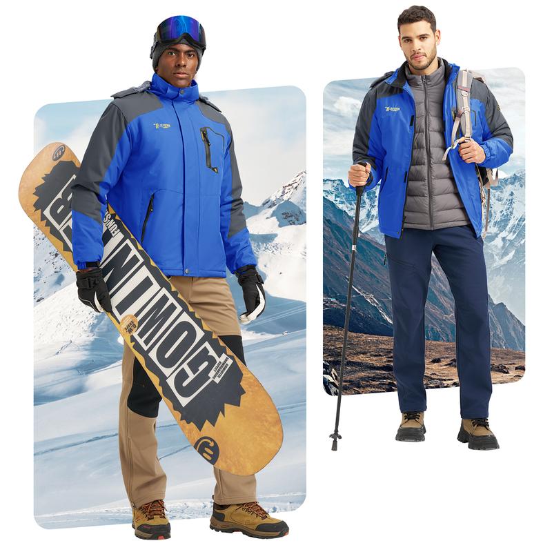 Men’s Waterproof Fleece Winter Jacket